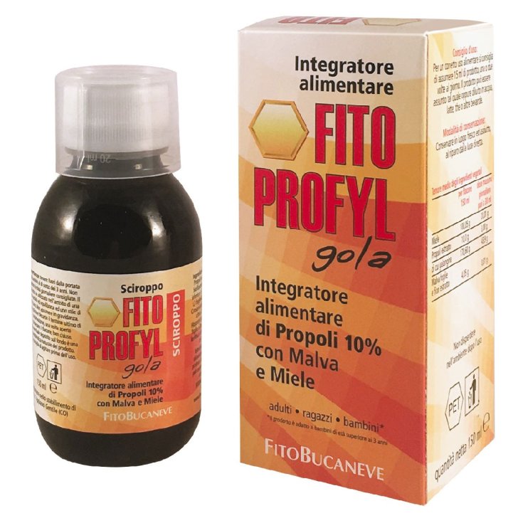 Fitobucaneve Fitoprofyl Propolis Nahrungsergänzungsmittel Sirup Glutenfrei 150ml