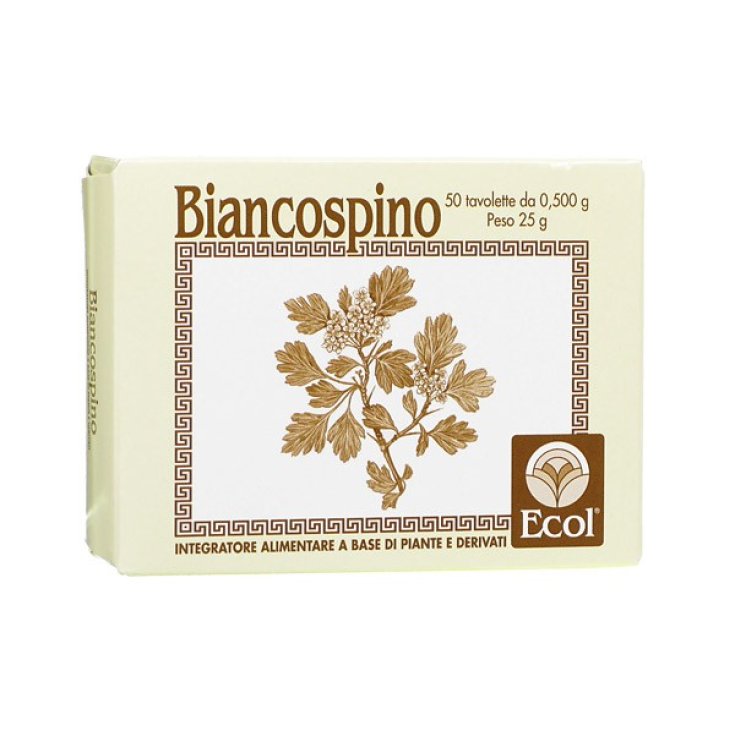Ecol Biancospino Nahrungsergänzungsmittel 50 Tabletten 0,5 g
