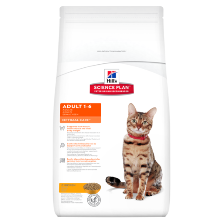 Hill's Science Plan Feline Adult Optimal Care mit Huhn 10kg