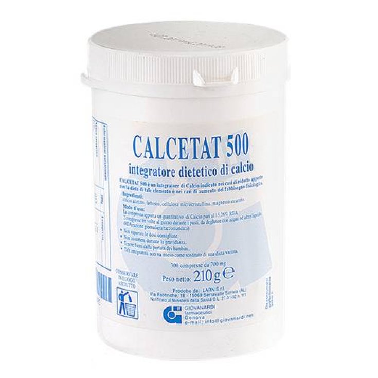 Calcetat 500 Nahrungsergänzungsmittel 300 Tabletten