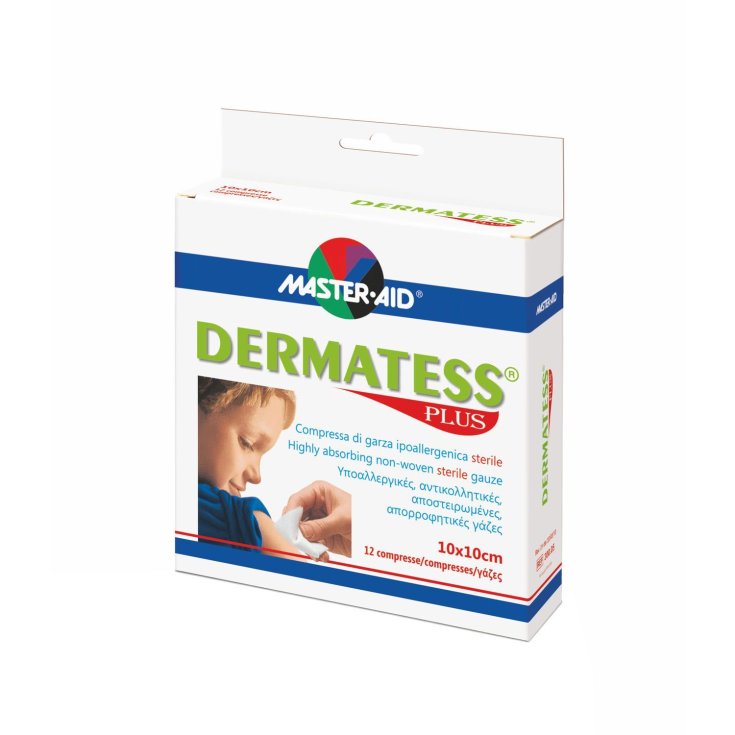 Master-Aid® Dermatess® Plus Sterile hypoallergene Mulltablette 10x10 cm 12 Stück