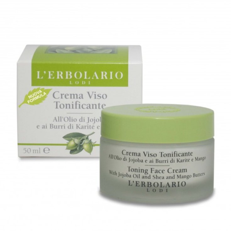 L'Erbolario tonisierende Gesichtscreme mit Jojobaöl und Shea- und Mangobutter 50 ml