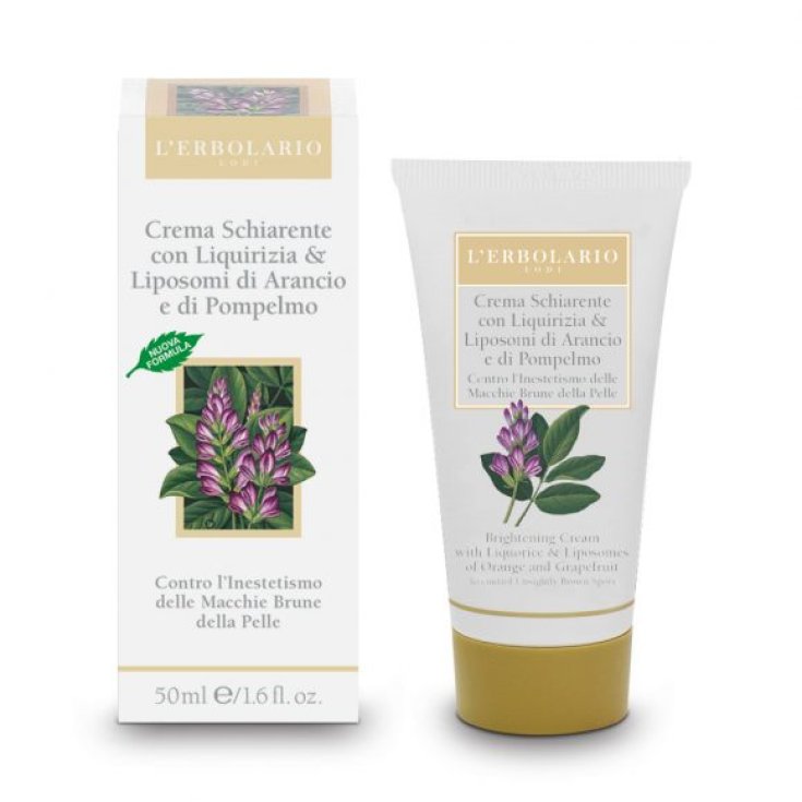 L'Erbolario Lakritz-Aufhellungscreme gegen braune Flecken auf der Haut 50 ml