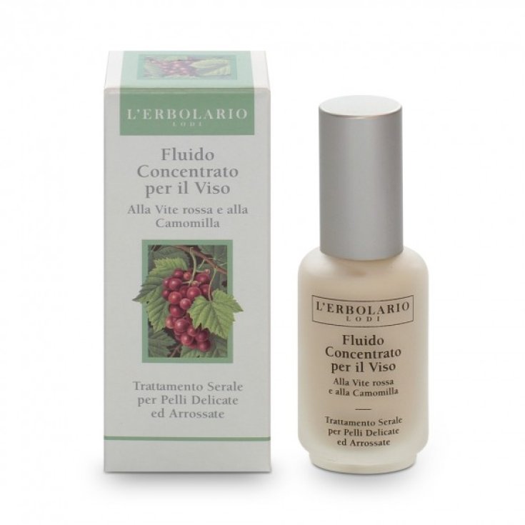 L'Erbolario Fluid Concentrate for Face Abendbehandlung für zarte und gerötete Haut 30 ml