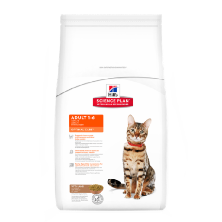 Hill's Science Plan Feline Adult Optimal Care mit Lamm 10kg