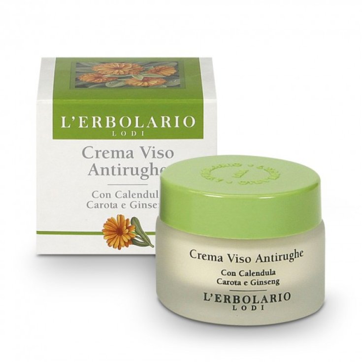 L'Erbolario Anti-Falten-Gesichtscreme mit Calendula, Karotte und Ginseng 30 ml