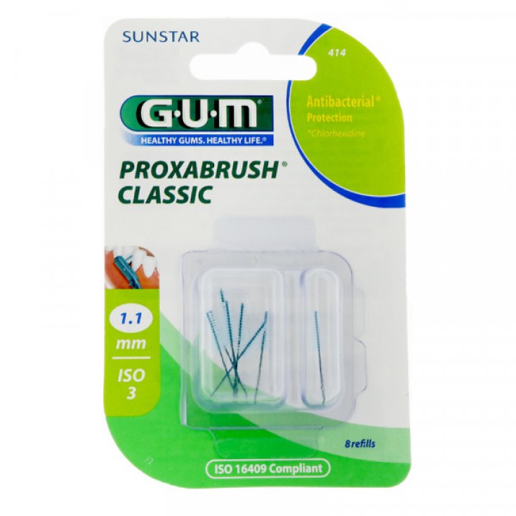 Gum Proxabrush 414 Antibakterieller Schutz 8 Stück