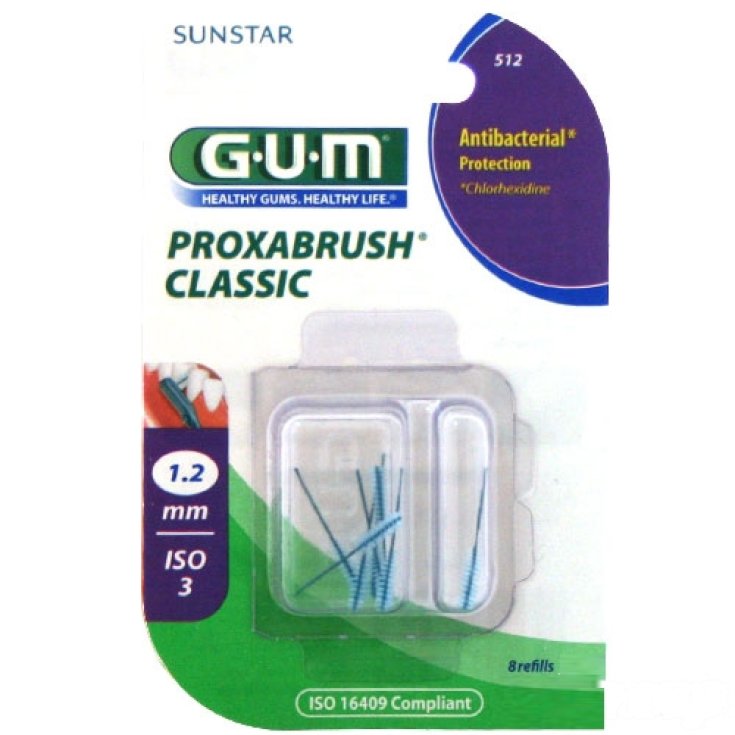 Gum Proxabrush 512 Antibakterieller Schutz 8 Stück
