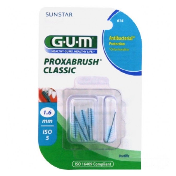 Gum Proxabrush 614 Antibakterieller Schutz 8 Stück