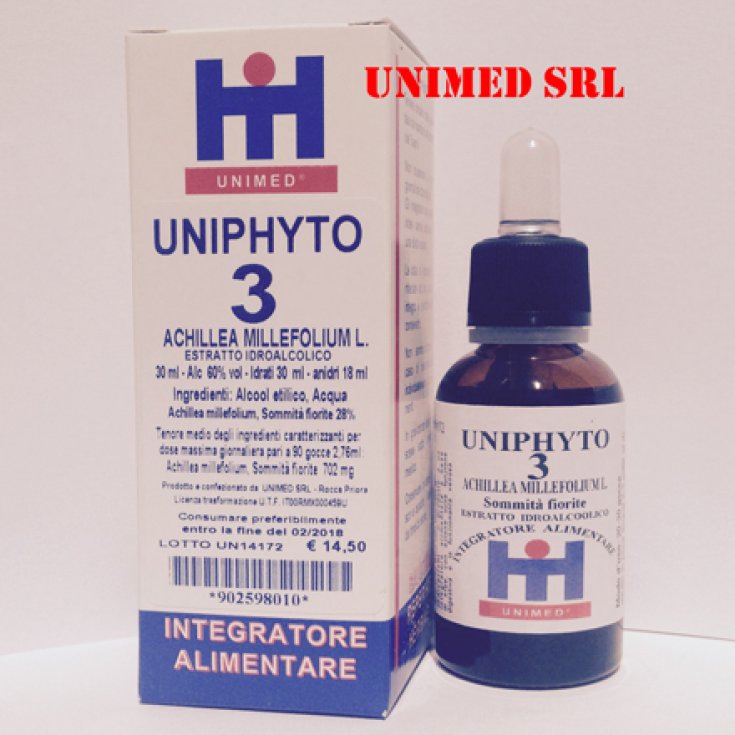 Unimed Uniphyto 3 Achillea Millefolium L. Hydroalkoholischer Extrakt 30ml