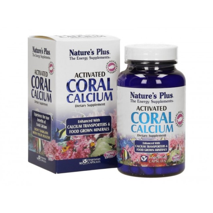 Nature's Plus Aktiviertes Korallen-Kalzium-Nahrungsergänzungsmittel 90 Kapseln