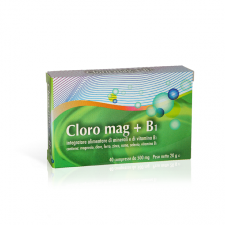 Aurora Srl Chlor Mag + B1 Nahrungsergänzungsmittel 40 Tabletten