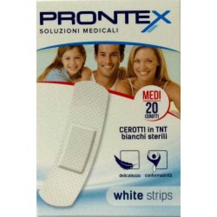 Safety Prontex White Strips White Patches 20 mittelgroße Pflaster