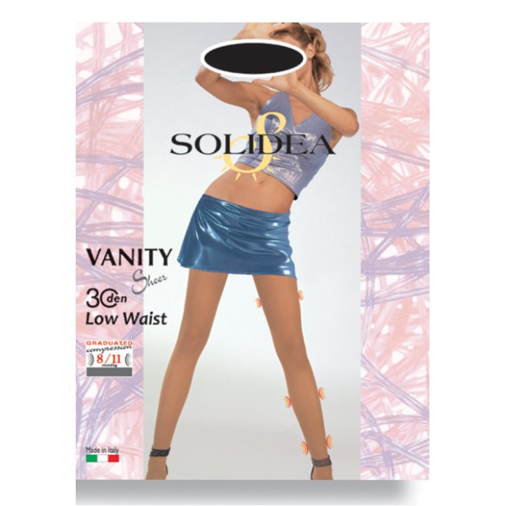 Solidea Vanity 30 Transparente Strumpfhose, Farbe Schwarz, Größe 4