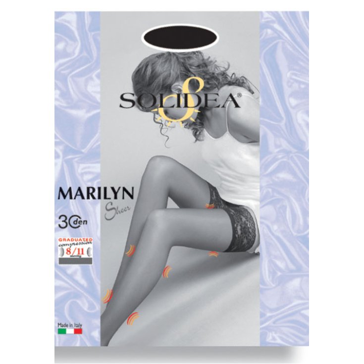 Solidea Marilyn halterlose Strümpfe Glacè 30Den 2m