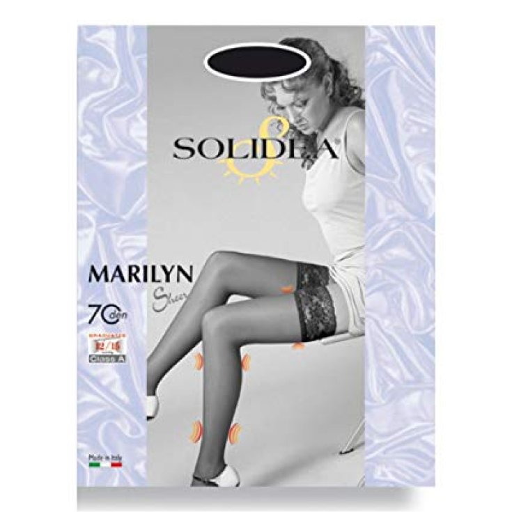 Solidea Marilyn 70 Transparente halterlose Strümpfe Farbe Glace Größe 1-S 1 Paar