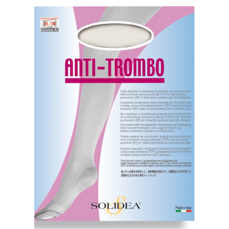 Solidea Anti-Thrombus-Socken Weiß Größe S