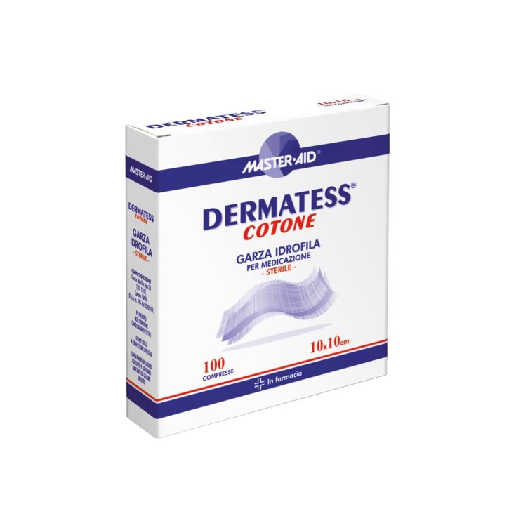 Master-Aid® Dermatess® Hydrophile Gaze aus Baumwolle zum sterilen Verband 36x40 cm 12 Stück