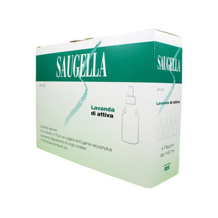 Aktiver Lavendel Saugella Ph 4,5 Antimykotische antibakterielle Wirkung 4x140ml