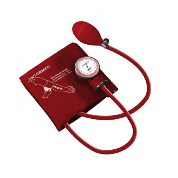 Intermed Aneroid-Blutdruckmessgerät mit abnehmbarem Manometer zur Blutdruckmessung blaue Farbe