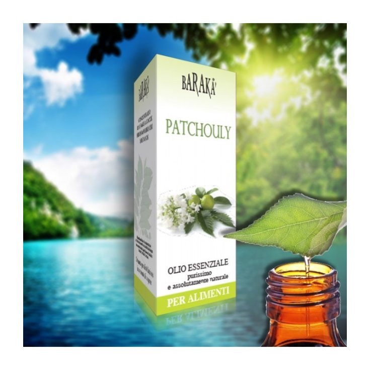 Barakà Patschuli reines natürliches ätherisches Öl für Lebensmittel 12ml