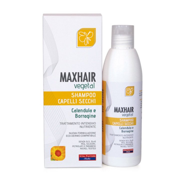 Farmaderbe MaxHair Pflanzliches Shampoo für trockenes Haar 200ml