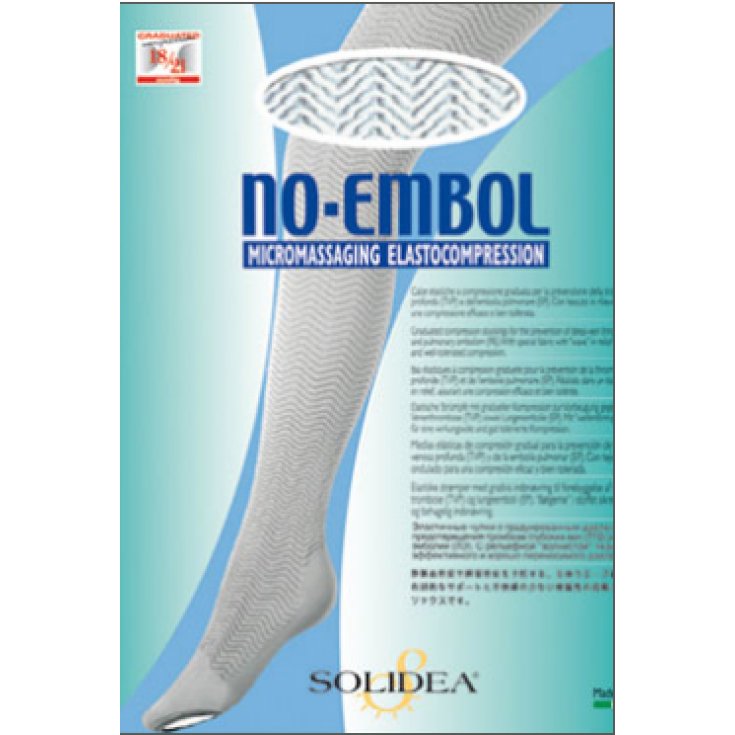 Solidea No Emboli Thrombosis Prevention Socke Weiß Größe M