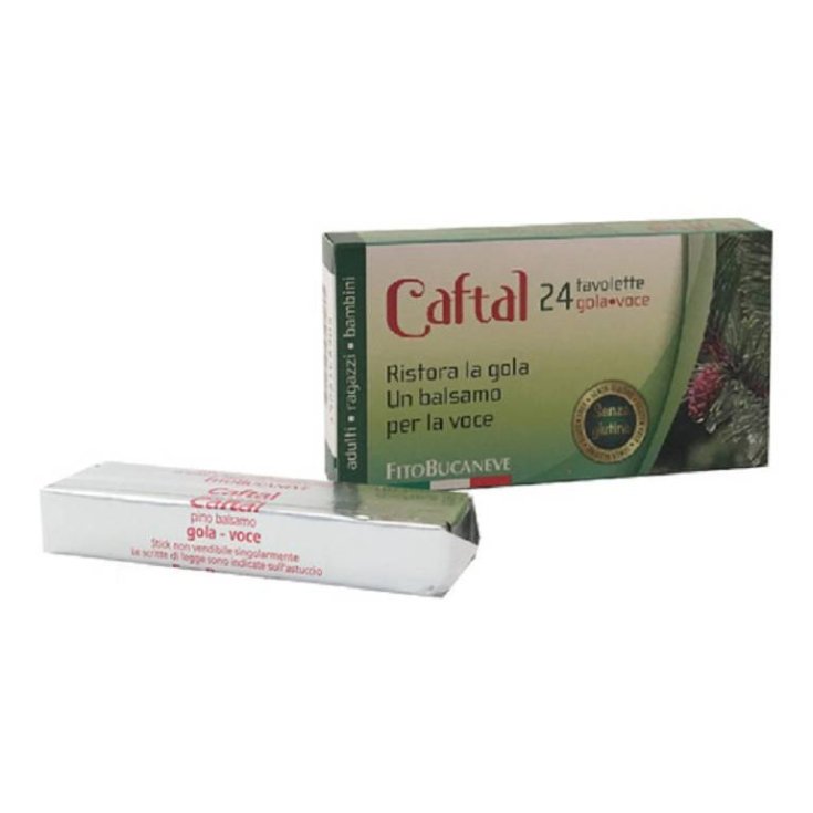 FitoBucaneve Caftal Throat Voice Balsamico Bonbons 24 Tabletten 60g