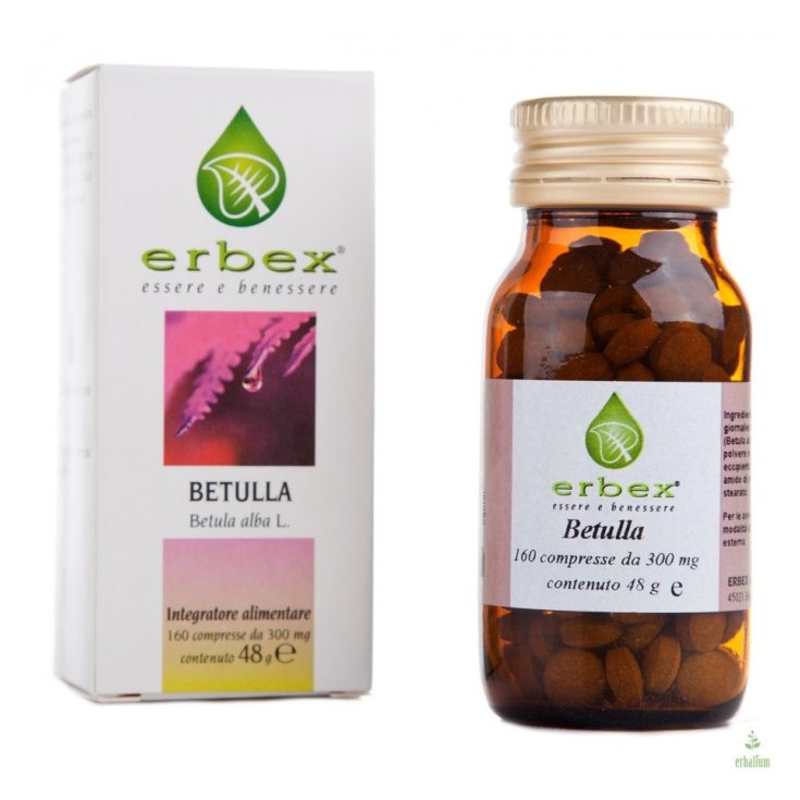 Erbex Birke Nahrungsergänzungsmittel 160 Tabletten