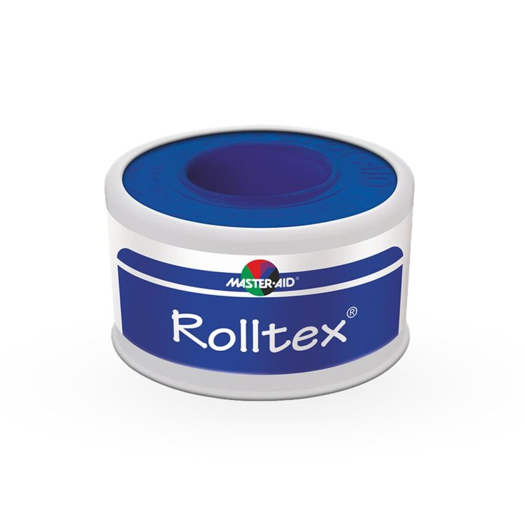 Master-Aid® Rolltex® Aufnäher aus Viskose-Segeltuch, weiße Farbe, m 5 x 1,25 cm