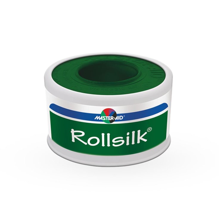 Master-Aid® Rollsilk® Aufnäher aus weißer Kunstseide m 5 x 1,25 cm