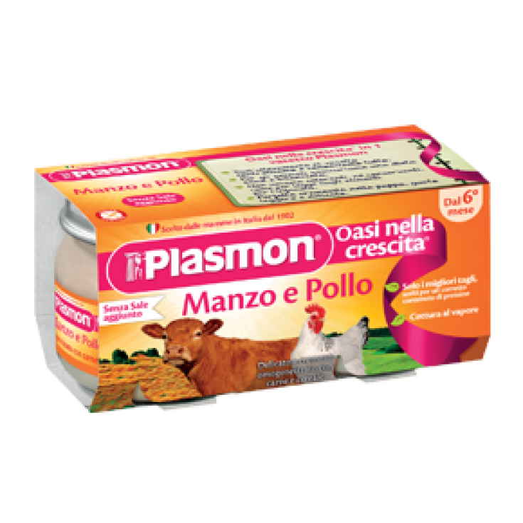 Plasmon Homogenisiertes Fleisch Rind und Huhn 2x80g