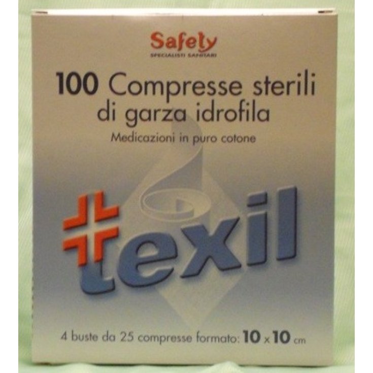 Safety Texil Sterile Gaze 10x10cm 100 sterile Mulltabletten