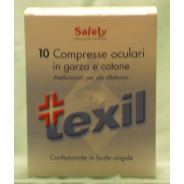 Safety Texil Sterile Einweg-Augengaze 10 Augentabletten aus Gaze und Baumwolle