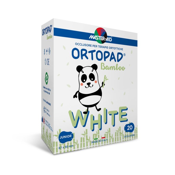 Master-Aid® Ortopad® White Occluder für orthopädische Therapien, normales weißes Format, 20 Stück