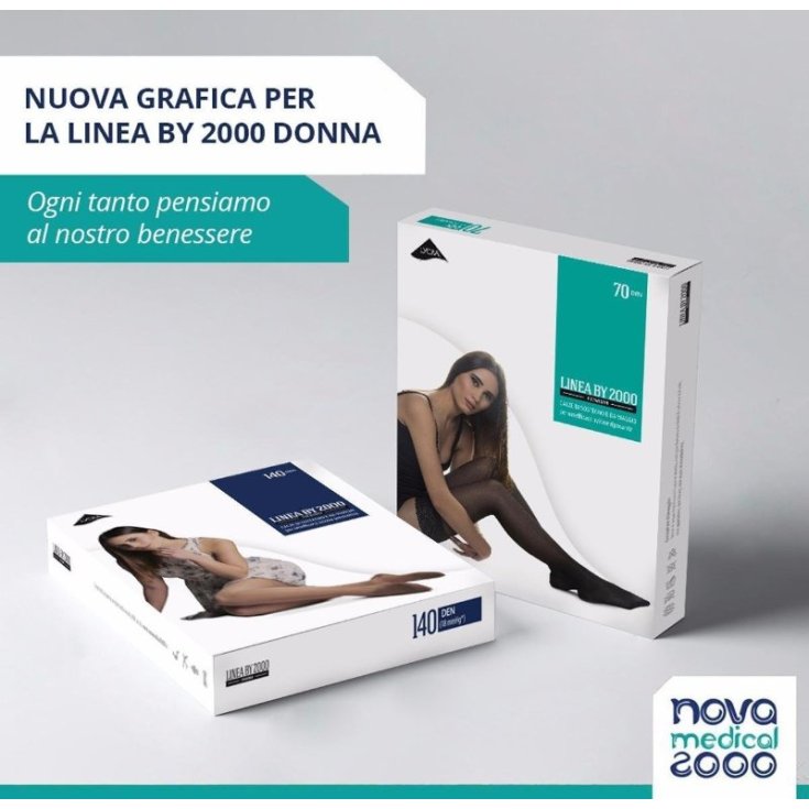 Nova Medical Linie 2000 by2000 70 Super Transparente Strumpfhose Helle Farbe Größe 4