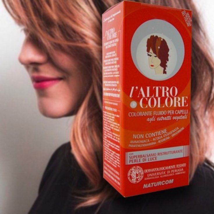 L'Altro Color Fluid Haarfarbe Farbstoff Dunkelblond Rot Kupfer 5/5