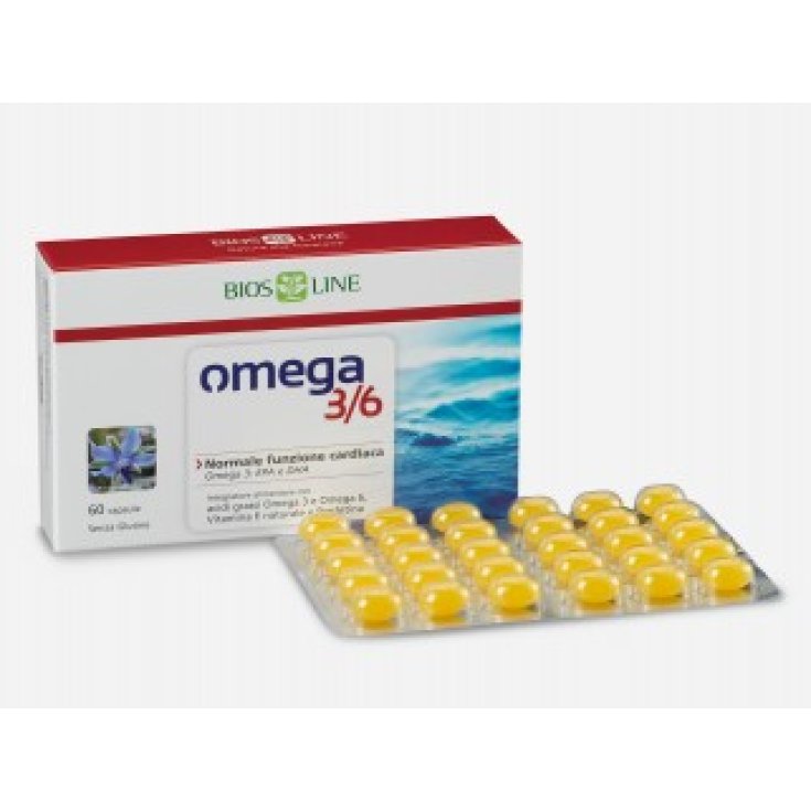 Bios Line Omega 3/6 Nahrungsergänzungsmittel 60 Kapseln