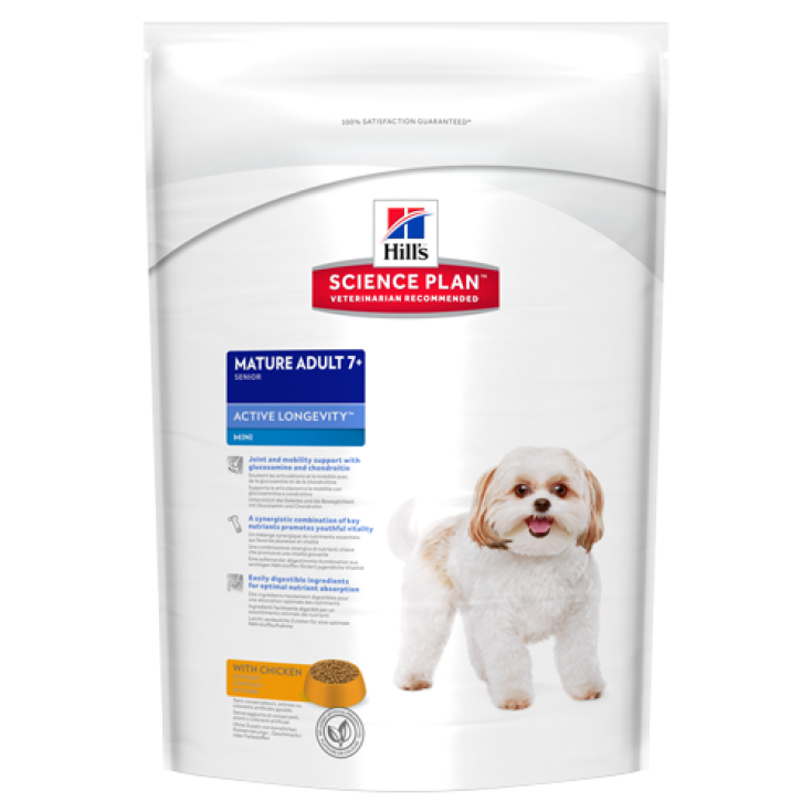 Hill's Science Plan Canine Mature Adult 7+ Active Longevity Mini Size mit Huhn 800 g