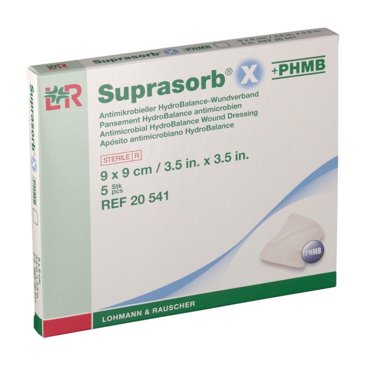Suprasorb X + phmb Tabletten 9x9cm 5 Stück