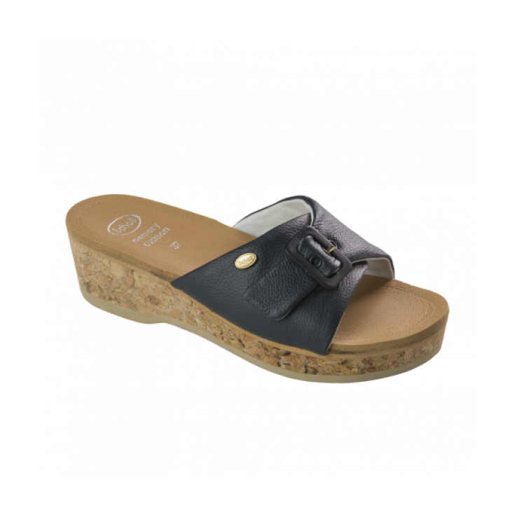 Scholl Wappy Lederschuh Marineblau Farbnummer 40