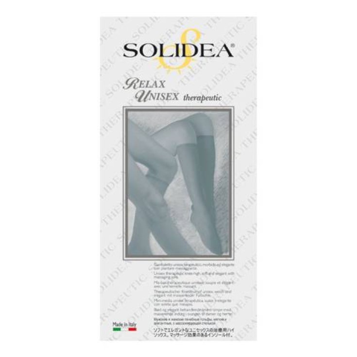 Solidea Relax Unisex CCL1 Kompressionskniestrümpfe Farbe Schwarz Größe S