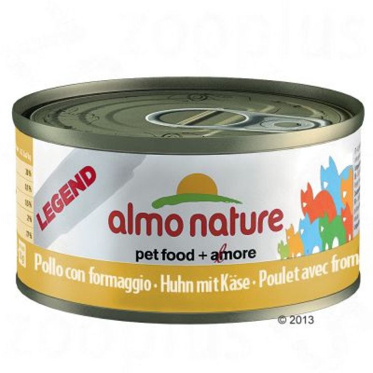 Almo Nature Legend Cat Nassfutter für Katzen Huhn mit Käse 70g