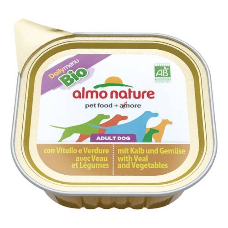 Almo Nature Daily Menu Bio Hundefutter mit Kalb und Gemüse 100g