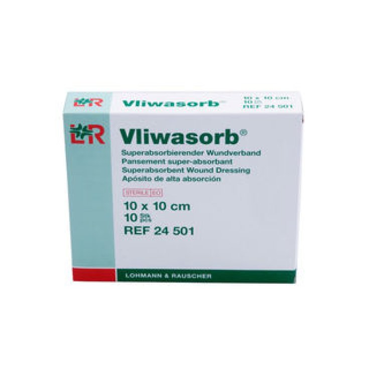 Lohmann & Rauscher Vliwasorb Verband 10x10cm 10 Stück