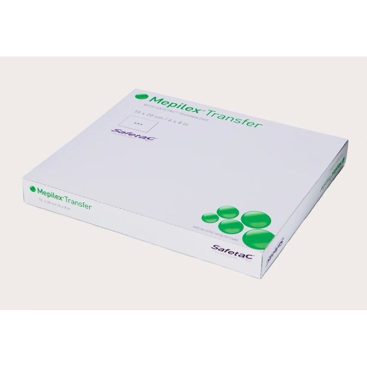 Mölnlycke® Mepilex® Transferschaumverband mit Safetac® Größe 7,5x8,5cm 5 Stück