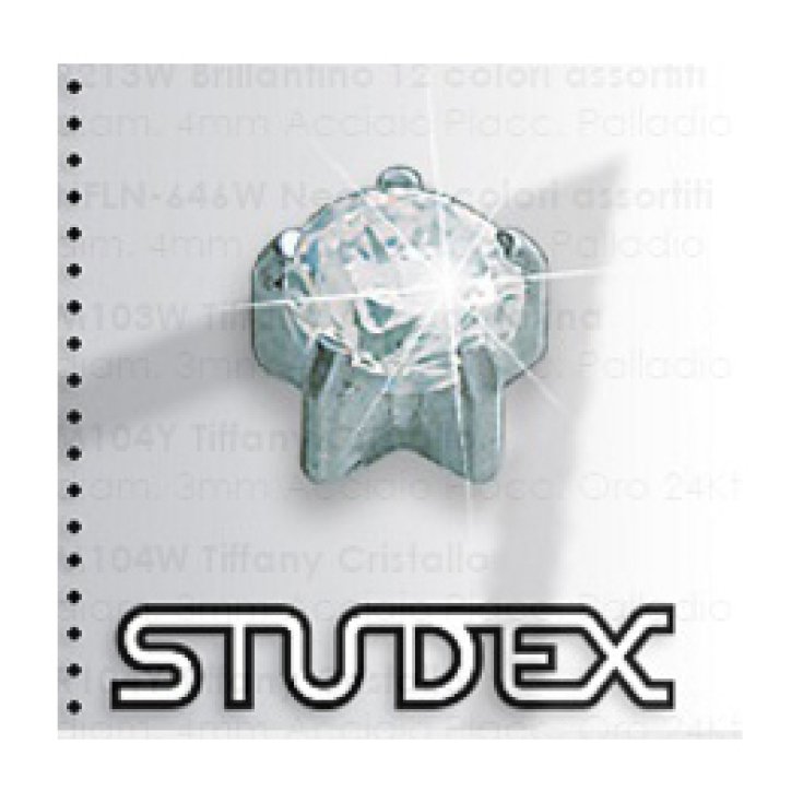 Studex System 75 Tiffany Kristall Stahl 4mm 2 Stück