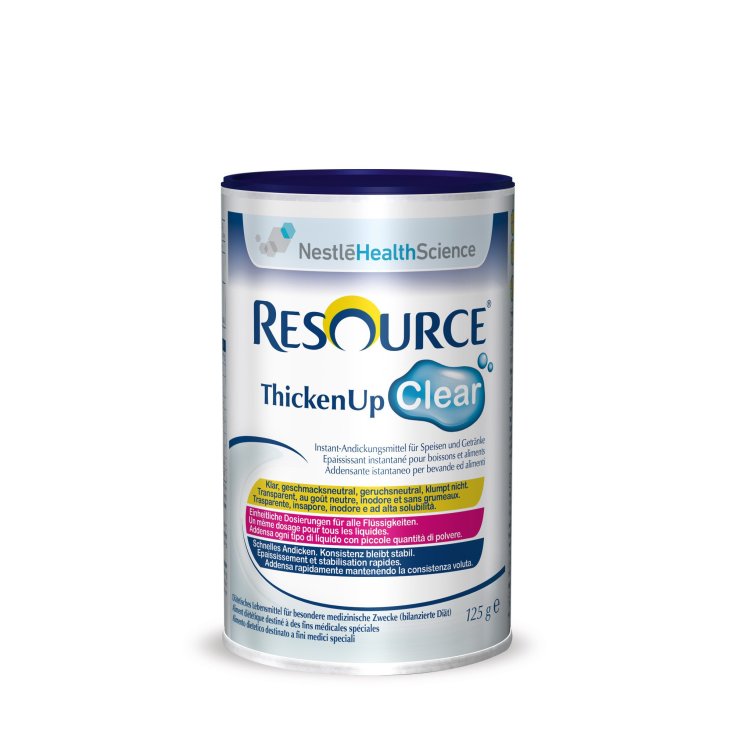 Nestlé Health Science Resource Thickenup Klares Instant-Verdickungsmittelpulver für Getränke und Lebensmittel, 125 g