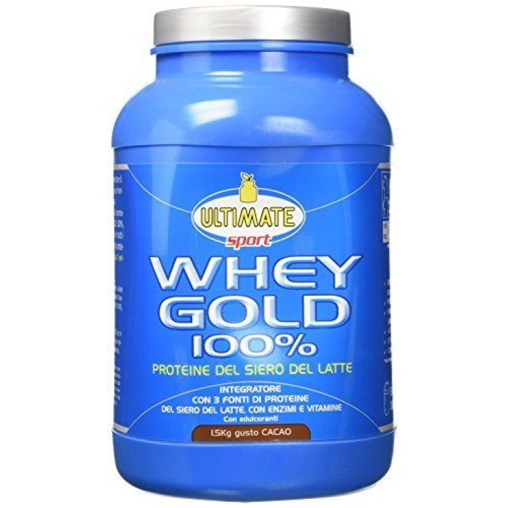 Ultimate Sport Whey Gold Nahrungsergänzungsmittel mit 100 % Kakaogeschmack 1,5 kg