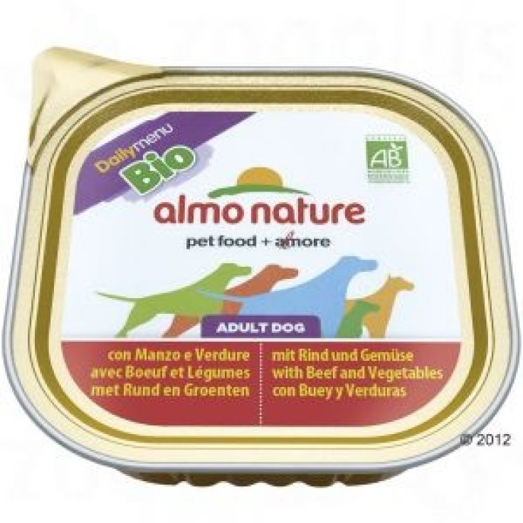 Almo Nature Daily Menu Bio Nassfutter mit Rind und Gemüse 300g